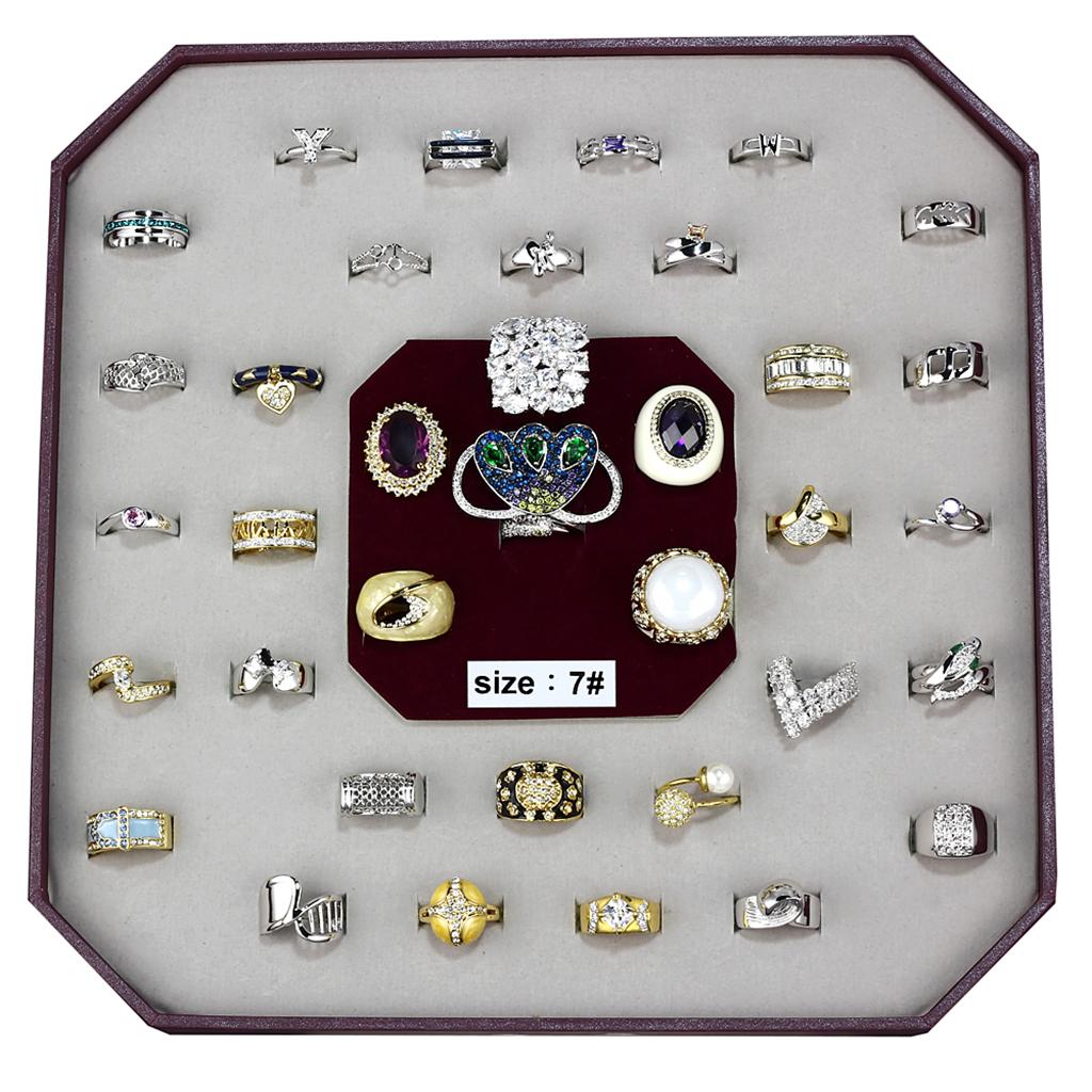 MAVK-016-SIZE7 - Assorted Brass Ring with Assorted in Assorted