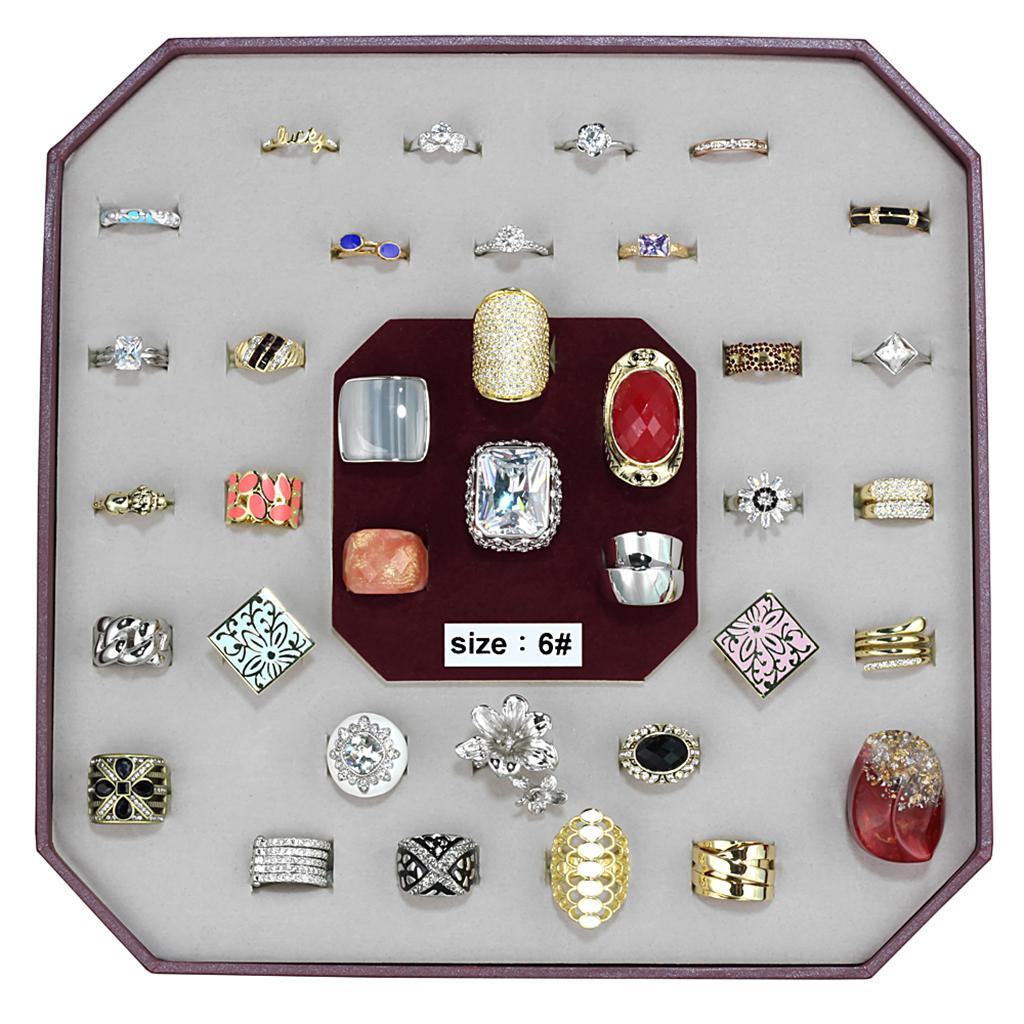 MAVK-023-SIZE6 - Assorted Brass Ring with Assorted in Assorted