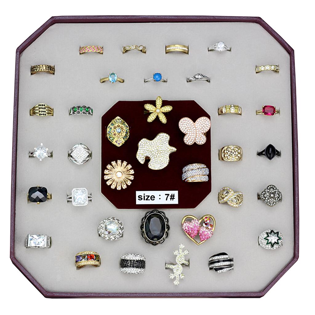 MAVK-028-SIZE7 - Assorted Brass Ring with Assorted in Assorted