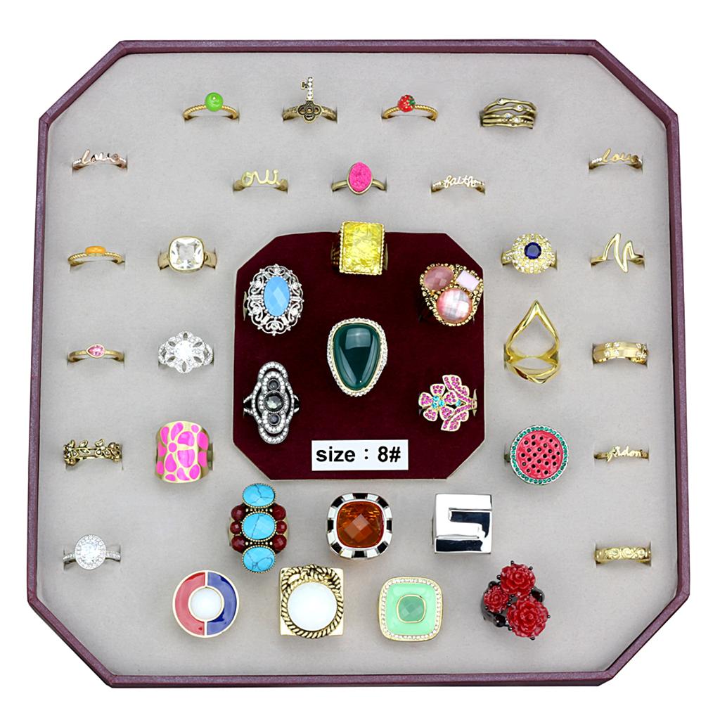 MAVK-037-SIZE8 - Assorted Brass Ring with Assorted in Assorted