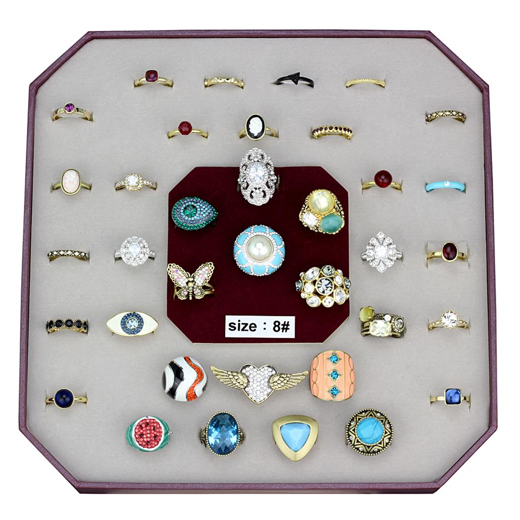 MAVK-039-SIZE8 - Assorted Brass Ring with Assorted in Assorted