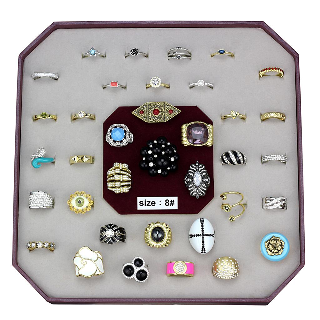 MAVK-047-SIZE8 - Assorted Brass Ring with Assorted in Assorted