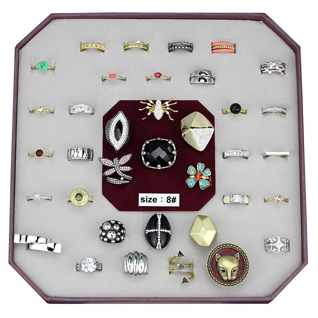 MAVK-049-SIZE8 - Assorted Brass Ring with Assorted in Assorted