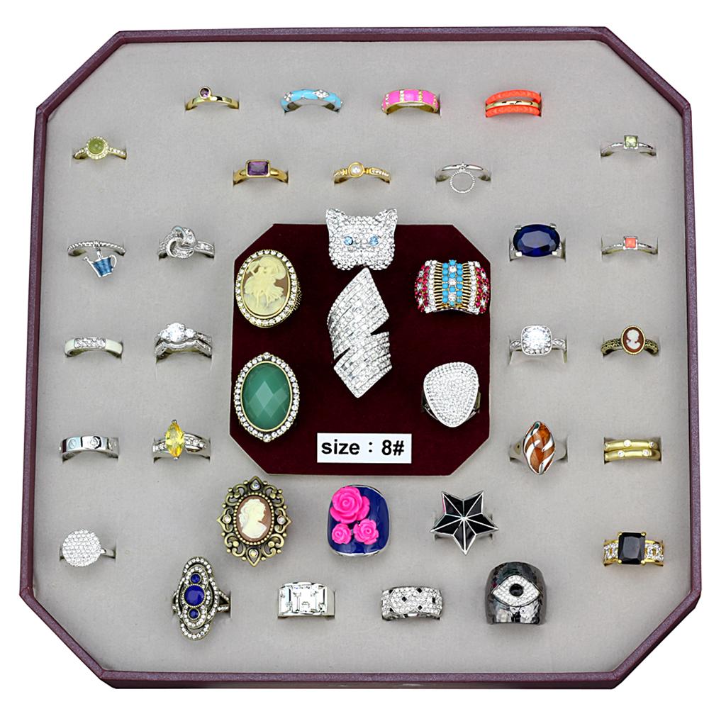 MAVK-055-SIZE8 - Assorted Brass Ring with Assorted in Assorted