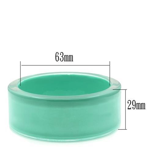 MAVL044 - Resin Bangle with Synthetic Synthetic Stone in Emerald