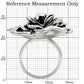 MA0W252 - Rhodium Brass Ring with Top Grade Crystal  in Clear