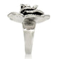 MA0W252 - Rhodium Brass Ring with Top Grade Crystal  in Clear