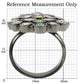 MA0W297 - Ruthenium Brass Ring with AAA Grade CZ  in Multi Color