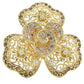 MA0W312 - Gold Brass Ring with AAA Grade CZ  in Multi Color