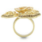 MA0W312 - Gold Brass Ring with AAA Grade CZ  in Multi Color