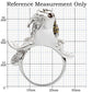 MA0W008 - Rhodium + Ruthenium Brass Ring with AAA Grade CZ  in Multi Color