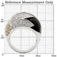MA0W056 - Rhodium Brass Ring with AAA Grade CZ  in Topaz