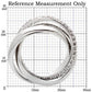 MA0W065 - Rhodium Brass Ring with AAA Grade CZ  in Clear