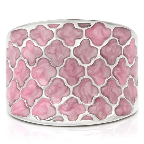 MA0W114 - Rhodium Brass Ring with No Stone