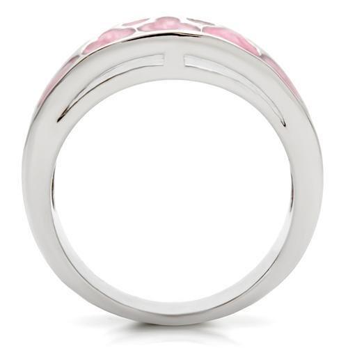 MA0W114 - Rhodium Brass Ring with No Stone