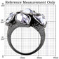 MA0W120 - Ruthenium Brass Ring with AAA Grade CZ  in Light Amethyst