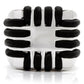 MA0W123 - Rhodium Brass Ring with No Stone