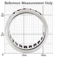 MA0W128 - Rhodium Brass Ring with AAA Grade CZ  in Amethyst
