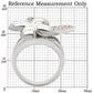 MA0W147 - Rhodium Brass Ring with AAA Grade CZ  in Clear
