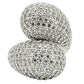 MA0W216 - Rhodium Brass Ring with AAA Grade CZ  in Clear