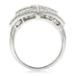 MA0W220 Rhodium Brass Ring with AAA Grade CZ in Topaz
