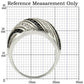 MA0W224 - Rhodium + Ruthenium Brass Ring with AAA Grade CZ  in Jet