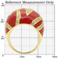 MA0W229 - Gold Brass Ring with AAA Grade CZ  in Clear
