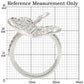 MA0W237 - Rhodium Brass Ring with AAA Grade CZ  in Clear
