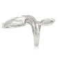 MA0W253 - Rhodium Brass Ring with AAA Grade CZ  in Clear