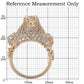MA0W283 - Rose Gold Brass Ring with AAA Grade CZ  in Jet