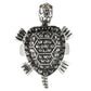 MA0W285 - Rhodium Brass Ring with Top Grade Crystal  in Multi Color