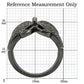 MA0W290 - Ruthenium Brass Ring with AAA Grade CZ  in Champagne