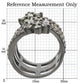 MA0W293 - Ruthenium Brass Ring with AAA Grade CZ  in Multi Color