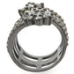 MA0W293 - Ruthenium Brass Ring with AAA Grade CZ  in Multi Color