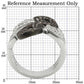 MA0W295 - Rhodium + Ruthenium Brass Ring with AAA Grade CZ  in Champagne