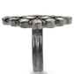 MA0W297 - Ruthenium Brass Ring with AAA Grade CZ  in Multi Color