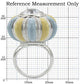 MA0W308 - Rhodium Brass Ring with AAA Grade CZ  in Clear