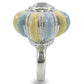 MA0W308 - Rhodium Brass Ring with AAA Grade CZ  in Clear