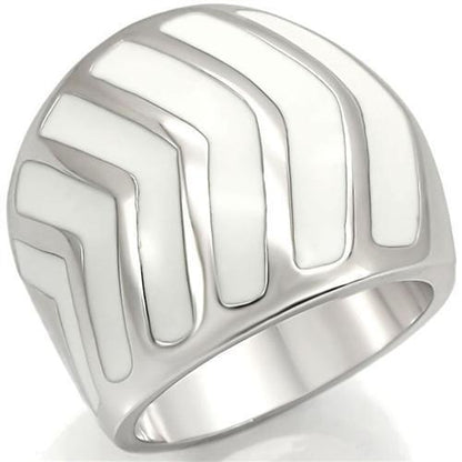 MA0W310 - Rhodium Brass Ring with No Stone