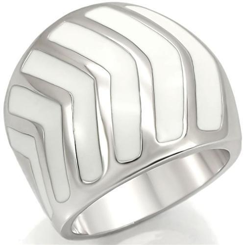 MA0W310 - Rhodium Brass Ring with No Stone