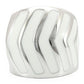 MA0W310 - Rhodium Brass Ring with No Stone