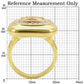 MA0W315 - Gold+Rhodium Brass Ring with AAA Grade CZ  in Champagne