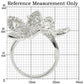 MA0W336 - Rhodium Brass Ring with AAA Grade CZ  in Clear