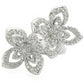 MA0W336 - Rhodium Brass Ring with AAA Grade CZ  in Clear