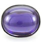 MA0W345 - Rhodium Brass Ring with Genuine Stone  in Amethyst