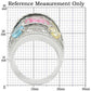 MA0W350 - Rhodium Brass Ring with AAA Grade CZ  in Rose