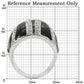 MA0W355 - Rhodium Brass Ring with AAA Grade CZ  in Clear