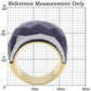 MA0W366 - Gold Brass Ring with Semi-Precious Cat Eye in Montana