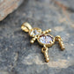 MALOA1381 - Gold Plating Brass Pendant with AAA CZ in Light Amethyst