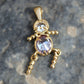 MALOA1381 - Gold Plating Brass Pendant with AAA CZ in Light Amethyst